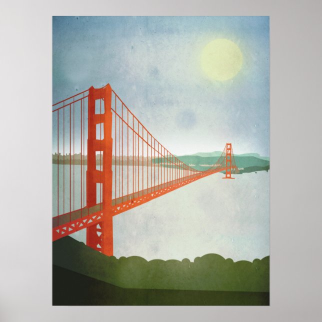 Affiche Sur le pont Golden Gate (Devant)