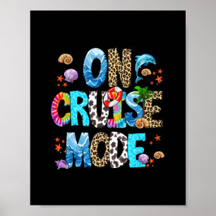 Affiche Sur le tee-shirt en mode croisière correspondant a
