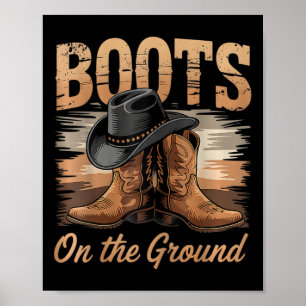 Affiche Sur le terrain Cowgirl Line Dance Femmes