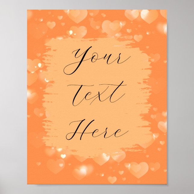 Affiche sur le thème Orange (Devant)