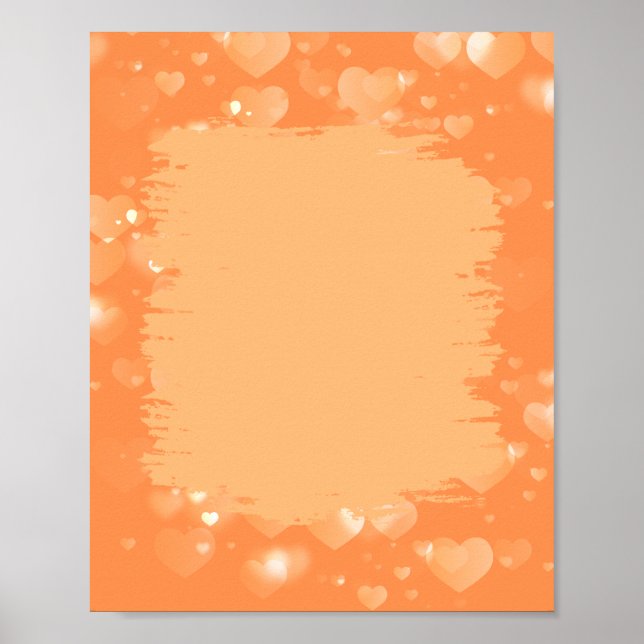 Affiche sur le thème Orange (Devant)