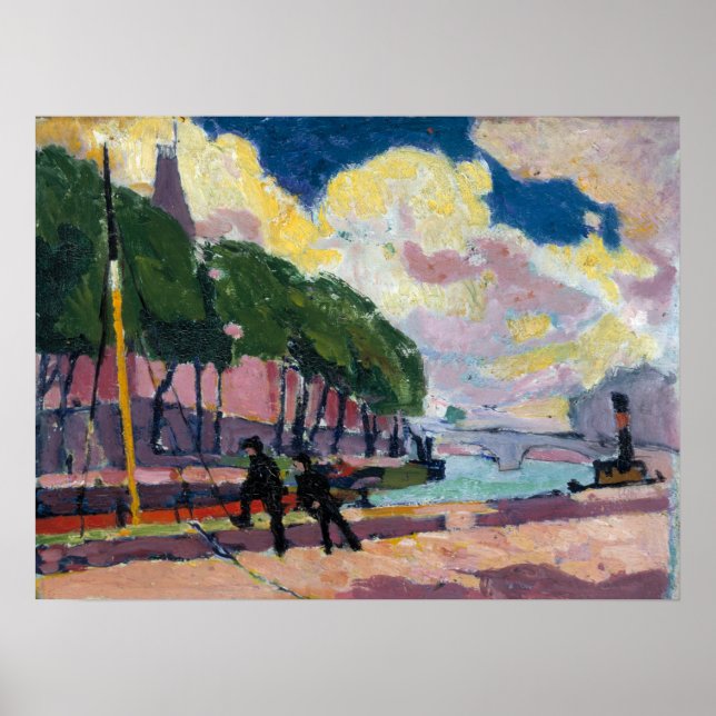 Affiche Sur les bords de Seine | Henry Lyman Saÿen (Devant)