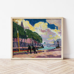 Affiche Sur les bords de Seine   Henry Lyman Saÿen