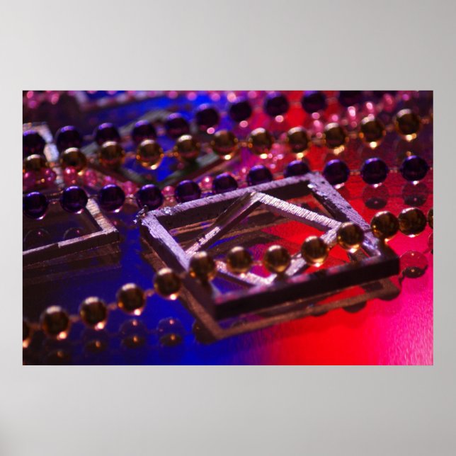 Affiche sur les lumières de l'abstraction (Devant)