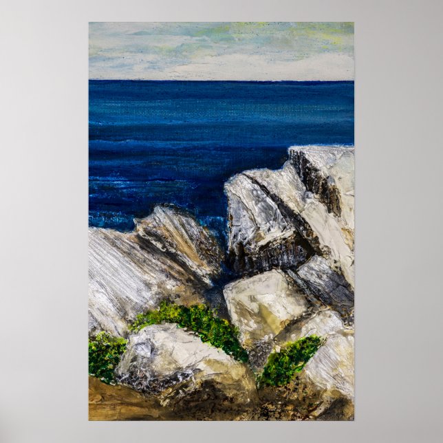Affiche - Sur les rochers (Devant)