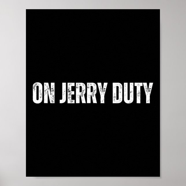 Affiche Sur les skis de garde de Jerry, drôle de blague de (Devant)