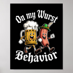Affiche Sur Mon Comportement Wurst Allemand Adultes De La