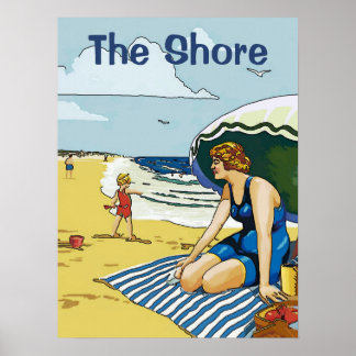 Affiche Sur The Beach, modifiez le texte