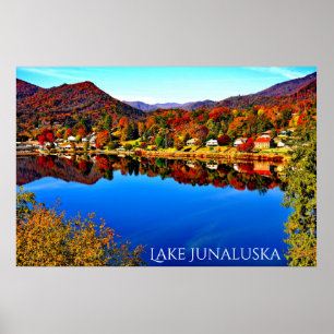 AFFICHE SUR TOILE PREMIUM GLOSS 42 X 28 LAKE JUNAL