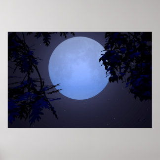 Affiche Sur une lune bleue