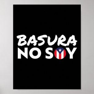 Affiche Sura No Soy Porto Rico Drapeau Je ne suis pas Garg