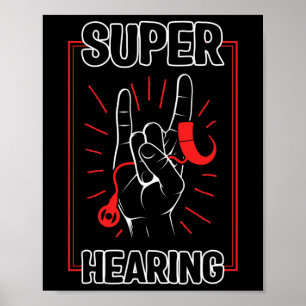 Affiche Surdité Sensibilisation Super Ouïe Implants Cochlé