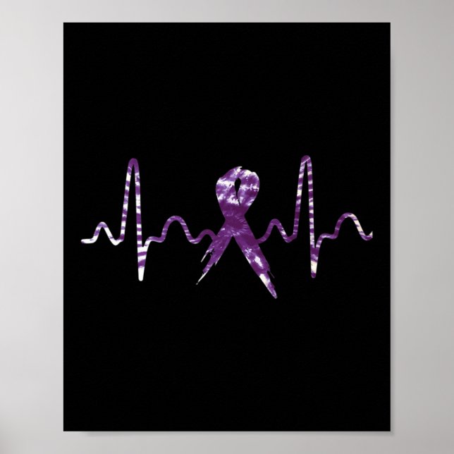 Affiche Surdosage de colorant Sensibilisation Ruban violet (Devant)