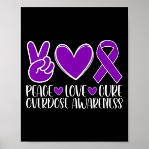 Affiche Surdosage Sensibilisation Paix Amour Guérison