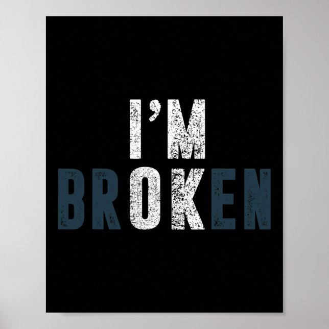 Affiche Surdose de sensibilisation Je suis ok Grief cassé (Devant)