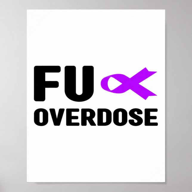 Affiche Surdose Fu - Sensibilisation à la dépendance  (Devant)
