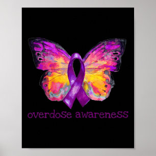 Affiche Surdose Sensibilisation Beurre à ruban violet Grie