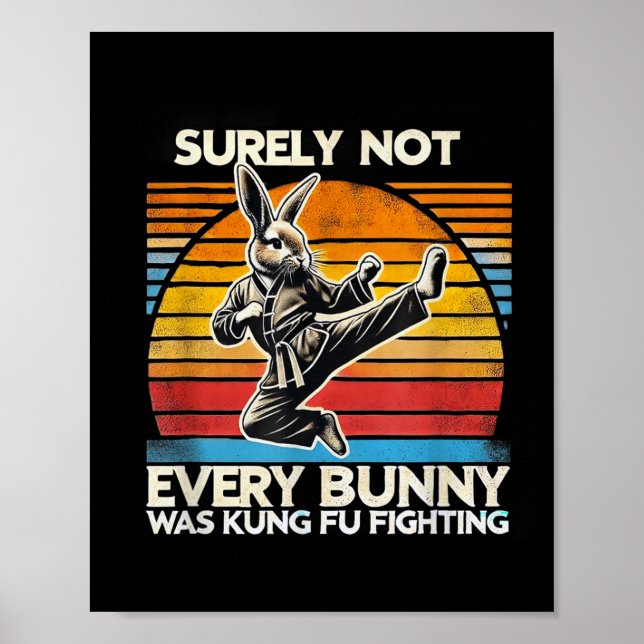 Affiche Sûrement pas chaque lapin de kung-fu combat de Pâq (Devant)