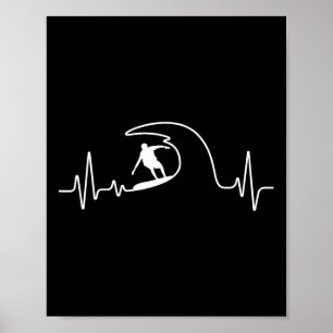 Affiche Surf cool pour hommes femmes surfeur planche de su