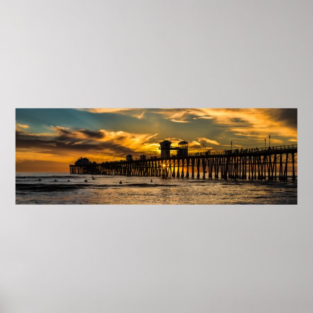Affiche Surf en Californie du Sud (Devant)