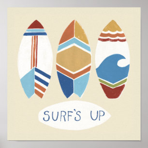 Affiche Surf ! Planches de surf