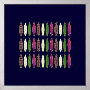 Affiche surf planches murs