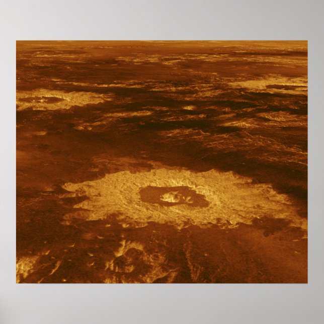 Affiche Surface bouillante de la planète Vénus (Devant)