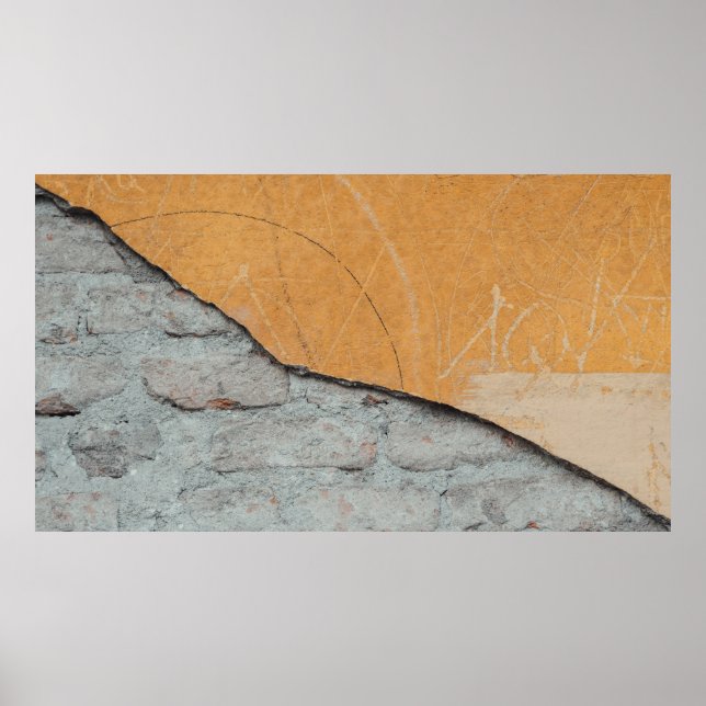 Affiche Surface de béton gris (Devant)