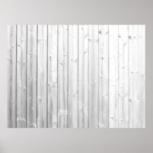 Affiche Surface en bois de texture blanche