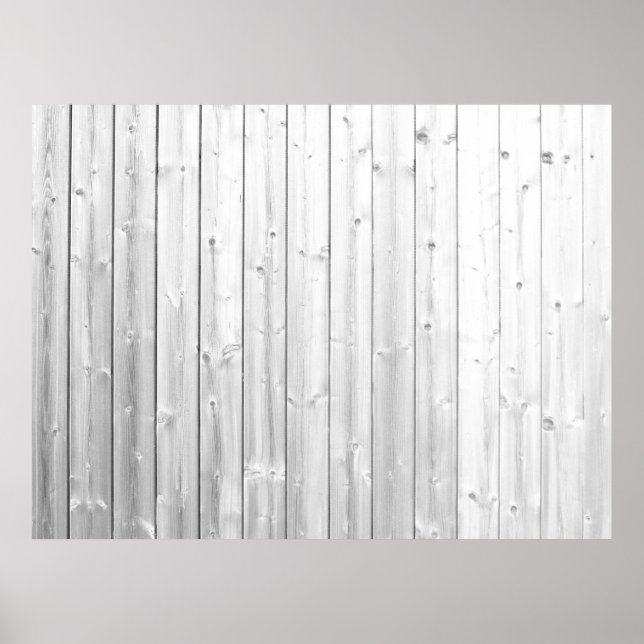 Affiche Surface en bois de texture blanche (Devant)