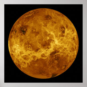 Affiche Surface globale de la planète Vénus