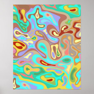 Affiche Surface liquide 12