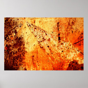Affiche Surfaceabstraite en métal rouillé, vieillissant, d