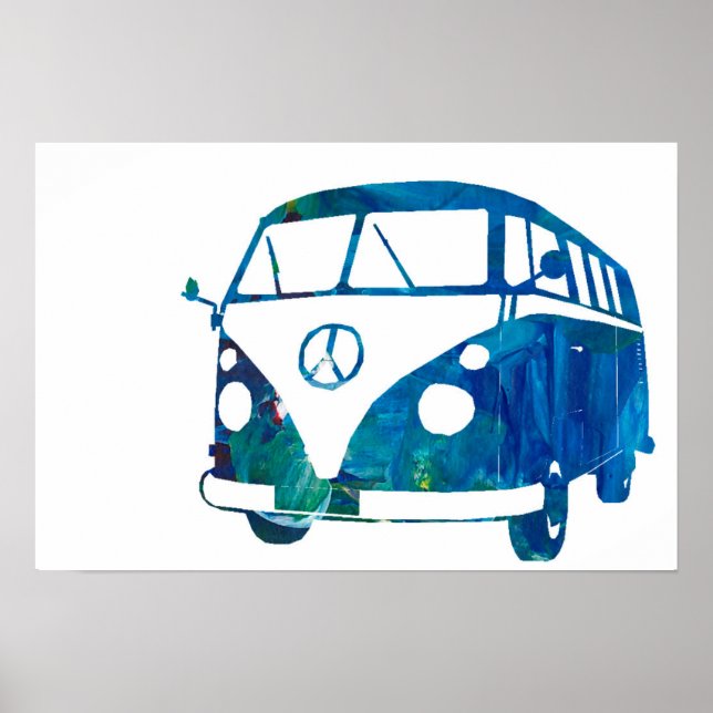 Affiche Surfbus bleu (Devant)