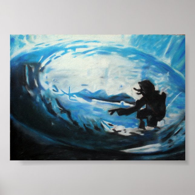 Affiche surfer (Devant)