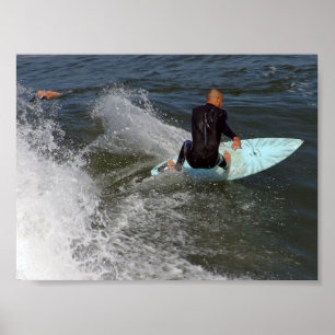 Affiche Surfer de plage de Venise