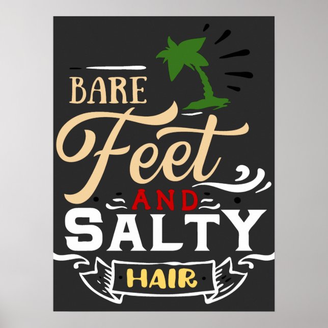 Affiche Surfer de vague rétro (Devant)