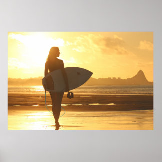 Affiche Surfer girl