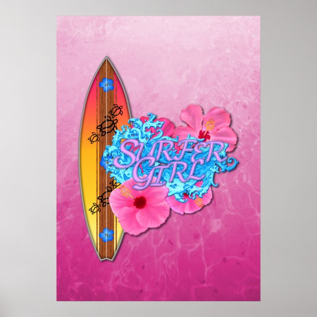 Affiche Surfer Girl (Devant)