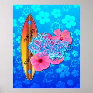 Affiche Surfer Girl