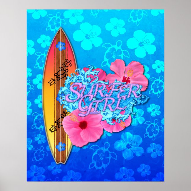 Affiche Surfer Girl (Devant)