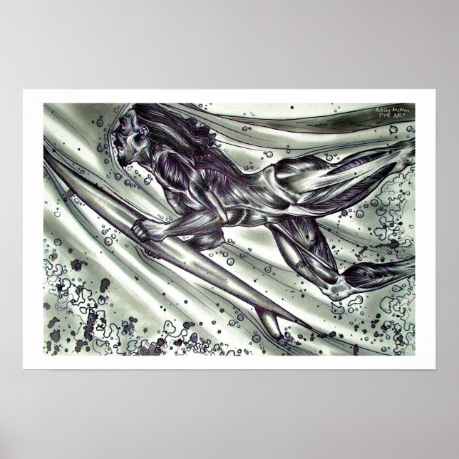 Affiche Surfer sans peau (Devant)