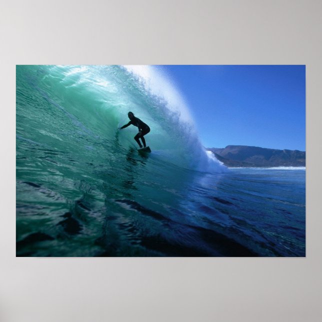 Affiche Surfer sur le tube (Devant)