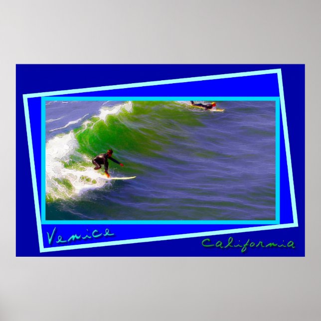 Affiche Surfers du dimanche à Venice en Californie (Devant)