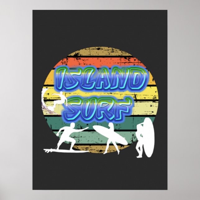 Affiche Surfers vintages (Devant)
