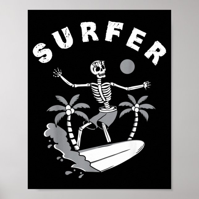 Affiche Surfeur Planche de Surf Dictons Surf Surfing (Devant)