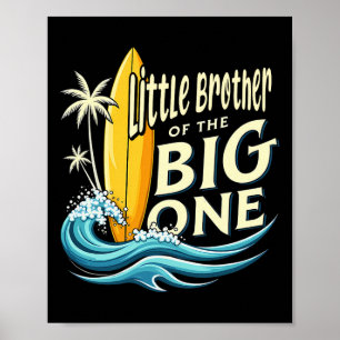 Affiche Surfeur pour son 1er anniversaire Petit frère du g