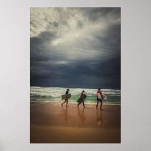 Affiche Surfeurs Rétro 2.