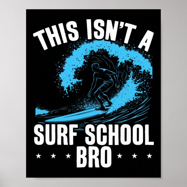 Affiche Surfing de grosses vagues Ce n'est pas une école d (Devant)