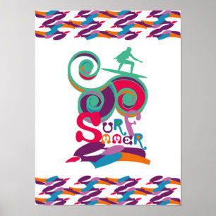 AFFICHE SURFMMER ANGELA SURF BY MASANSER